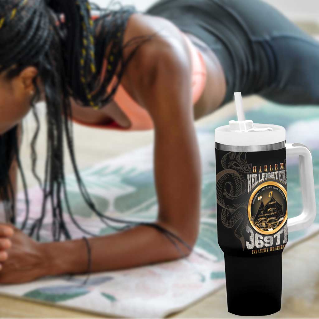 Never Forget Harlem Hellfighters Tumbler With Handle Strength Courage And Glory