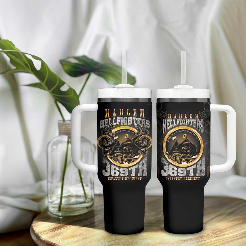Never Forget Harlem Hellfighters Tumbler With Handle Strength Courage And Glory