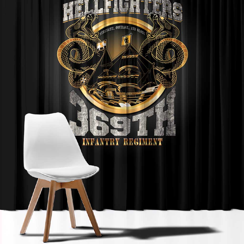 Never Forget Harlem Hellfighters Window Curtain Strength Courage And Glory