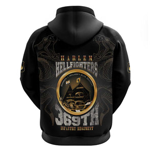 Never Forget Harlem Hellfighters Zip Hoodie Strength Courage And Glory