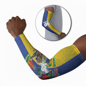 Custom Brazil And Haiti Football Arm Sleeves Jaguar With Kanson Wouj Special Style