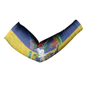 Custom Brazil And Haiti Football Arm Sleeves Jaguar With Kanson Wouj Special Style