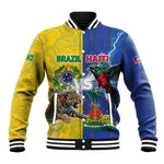 Custom Brazil And Haiti Football Baseball Jacket Jaguar With Kanson Wouj Special Style