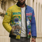 Custom Brazil And Haiti Football Bomber Puffer Jacket Jaguar With Kanson Wouj Special Style