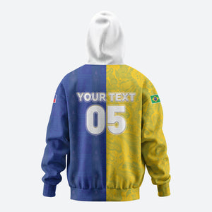 Custom Brazil And Haiti Football Hoodie Jaguar With Kanson Wouj Special Style