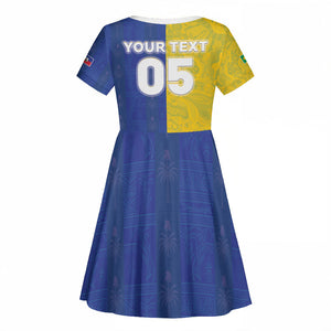 Custom Brazil And Haiti Football Kid Short Sleeve Dress Jaguar With Kanson Wouj Special Style