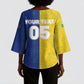 Custom Brazil And Haiti Football Kimono Sleeve Blouse Jaguar With Kanson Wouj Special Style