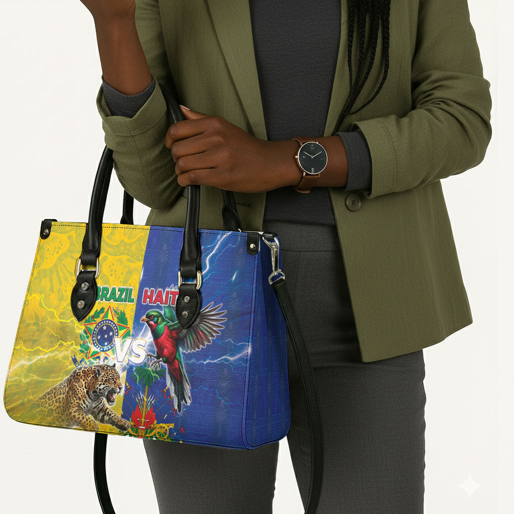 Brazil And Haiti Football Leather Bag Jaguar With Kanson Wouj Special Style