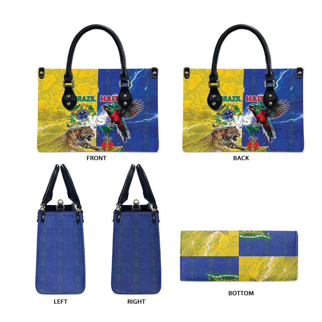 Brazil And Haiti Football Leather Bag Jaguar With Kanson Wouj Special Style