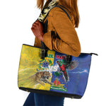 Brazil And Haiti Football Leather Tote Bag Jaguar With Kanson Wouj Special Style