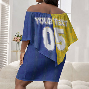 Custom Brazil And Haiti Football Off Shoulder Short Dress Jaguar With Kanson Wouj Special Style