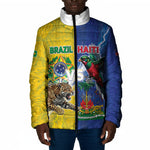 Custom Brazil And Haiti Football Padded Jacket Jaguar With Kanson Wouj Special Style