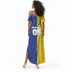 Custom Brazil And Haiti Football Summer Maxi Dress Jaguar With Kanson Wouj Special Style