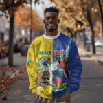 Custom Brazil And Haiti Football Sweatshirt Jaguar With Kanson Wouj Special Style