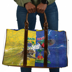 Brazil And Haiti Football Travel Bag Jaguar With Kanson Wouj Special Style