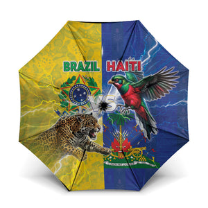 Brazil And Haiti Football Umbrella Jaguar With Kanson Wouj Special Style