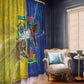 Brazil And Haiti Football Window Curtain Jaguar With Kanson Wouj Special Style