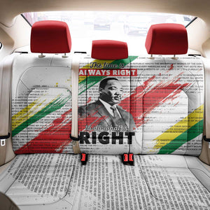 Martin Luther King Back Car Seat Cover Honoring The Legacy White Version