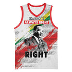 Martin Luther King Basketball Jersey Honoring The Legacy White Version LT05