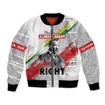 Martin Luther King Bomber Jacket Honoring The Legacy White Version