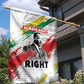 Martin Luther King Garden Flag Honoring The Legacy White Version