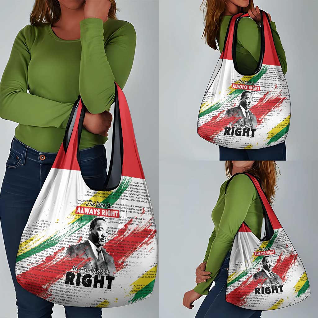 Martin Luther King Grocery Bag Honoring The Legacy White Version