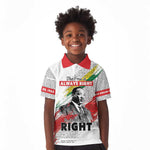 Martin Luther King Kid Polo Shirt Honoring The Legacy White Version