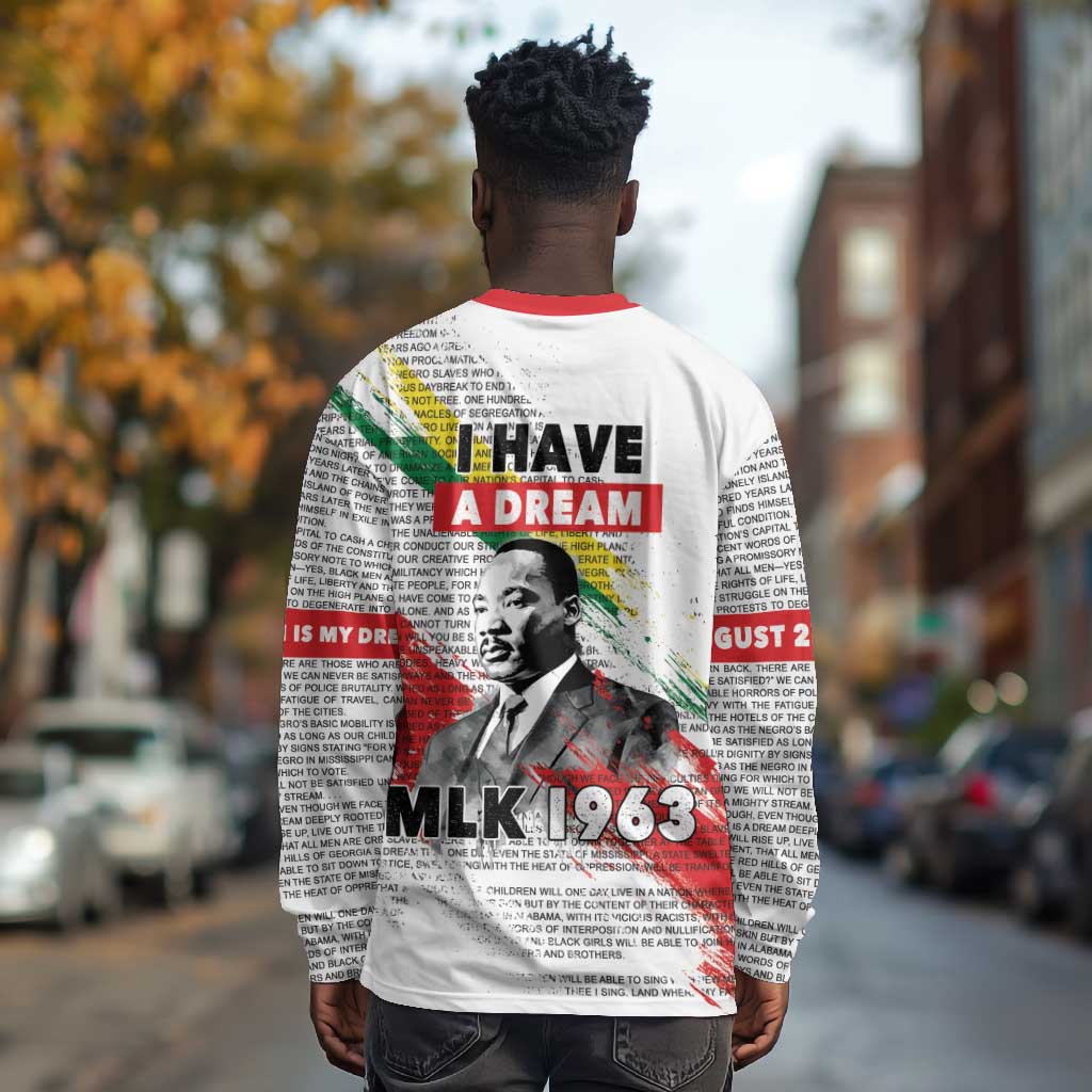 Martin Luther King Long Sleeve Shirt Honoring The Legacy White Version