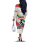 Martin Luther King Off The Shoulder Long Sleeve Dress Honoring The Legacy White Version