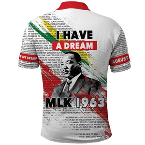 Martin Luther King Polo Shirt Honoring The Legacy White Version