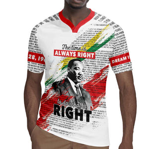 Martin Luther King Rugby Jersey Honoring The Legacy White Version