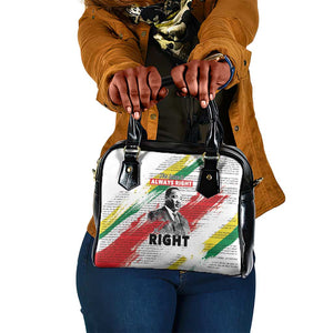 Martin Luther King Shoulder Handbag Honoring The Legacy White Version