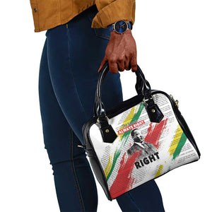 Martin Luther King Shoulder Handbag Honoring The Legacy White Version