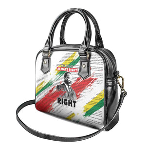 Martin Luther King Shoulder Handbag Honoring The Legacy White Version