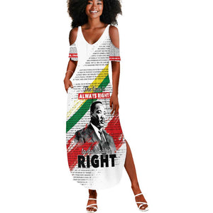 Martin Luther King Summer Maxi Dress Honoring The Legacy White Version