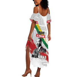 Martin Luther King Summer Maxi Dress Honoring The Legacy White Version