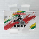 Martin Luther King Tablecloth Honoring The Legacy White Version