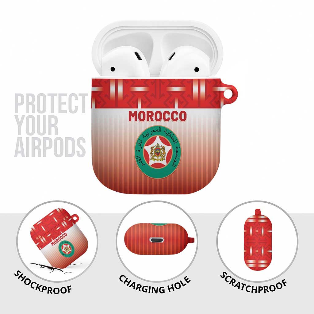 Morocco Football AirPods Case 1994 Retro Red Version - African Pride