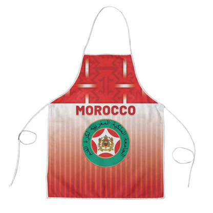 Morocco Football Apron 1994 Retro Red Version - African Pride