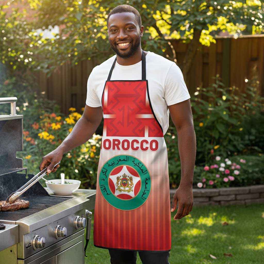 Morocco Football Apron 1994 Retro Red Version - African Pride