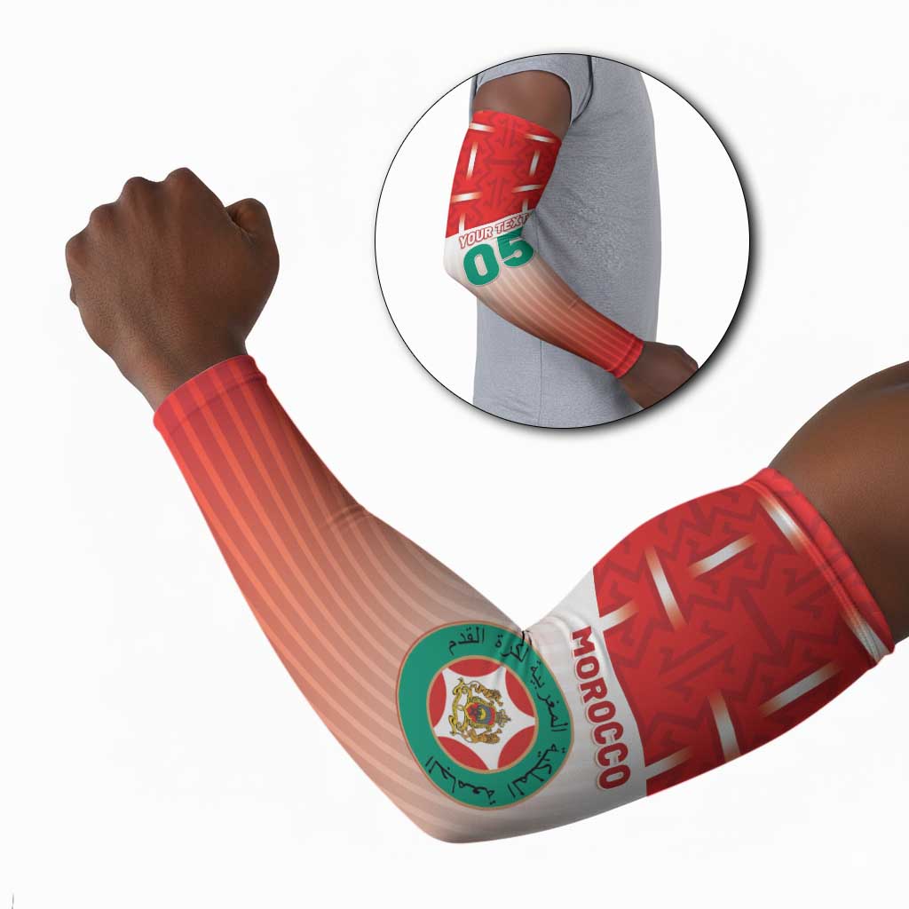 Custom Morocco Football Arm Sleeves 1994 Retro Red Version - African Pride