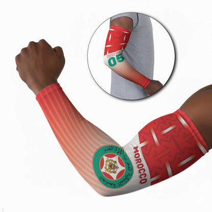 Custom Morocco Football Arm Sleeves 1994 Retro Red Version - African Pride