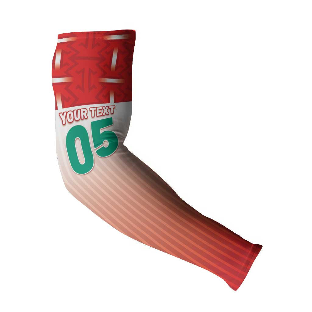 Custom Morocco Football Arm Sleeves 1994 Retro Red Version - African Pride