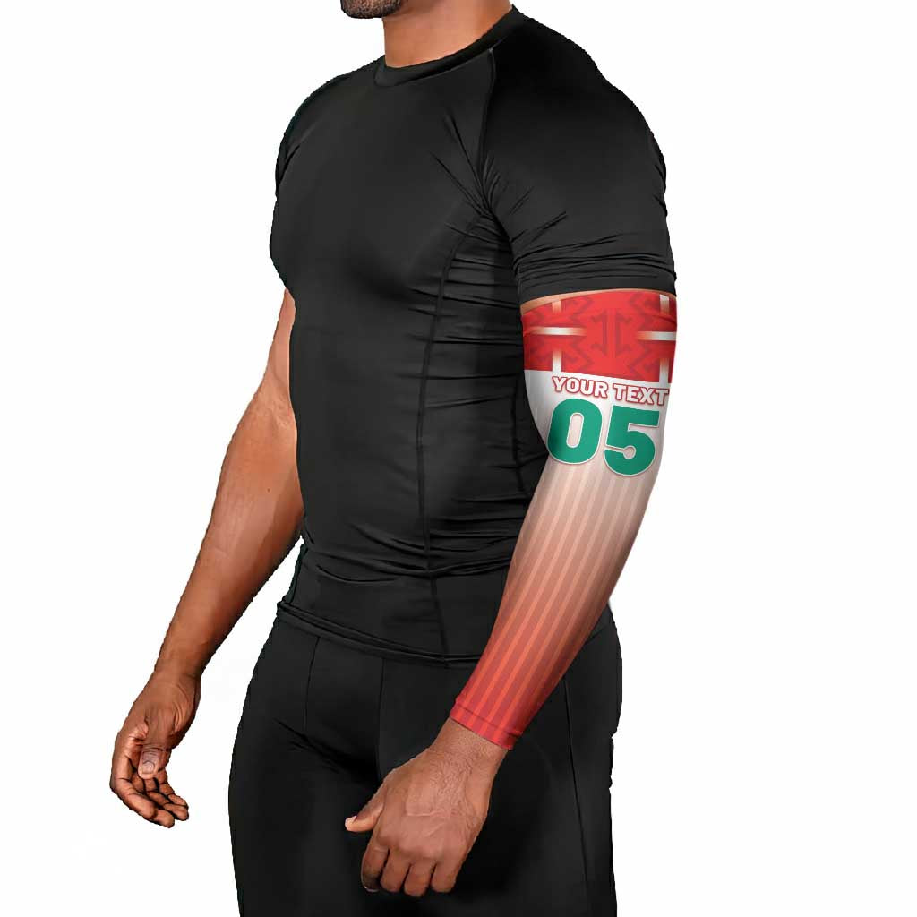 Custom Morocco Football Arm Sleeves 1994 Retro Red Version - African Pride