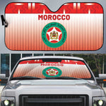 Morocco Football Auto Sun Shade 1994 Retro Red Version - African Pride