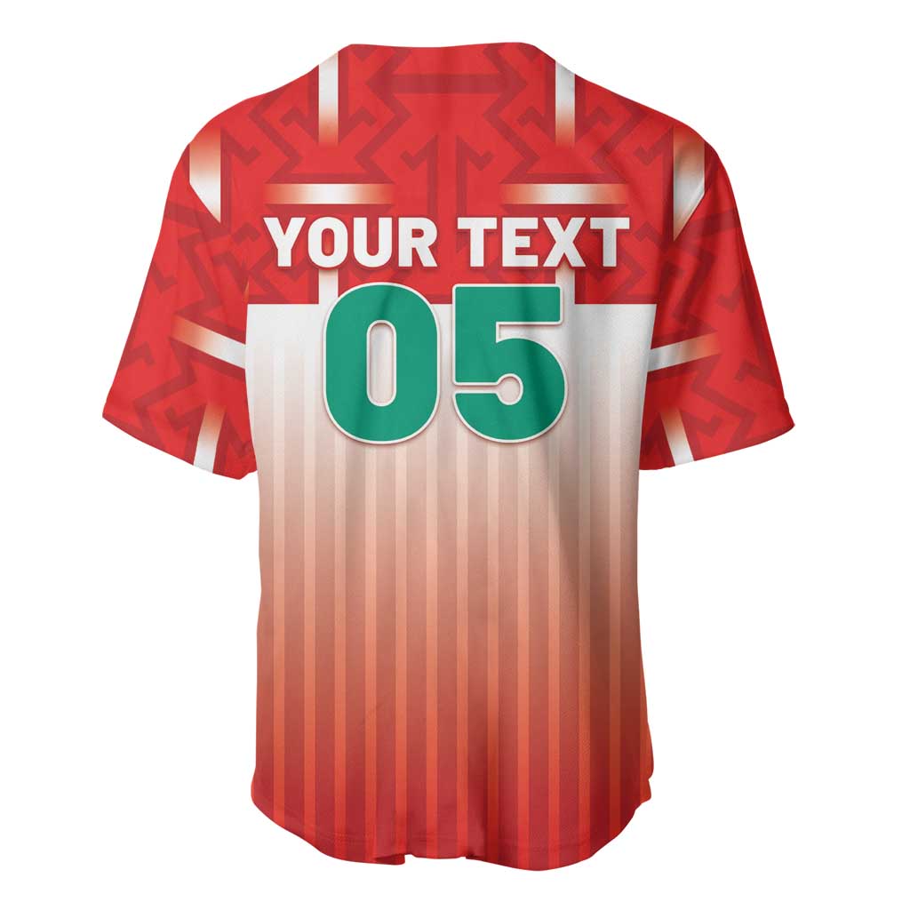 Custom Morocco Football Baseball Jersey 1994 Retro Red Version LT05