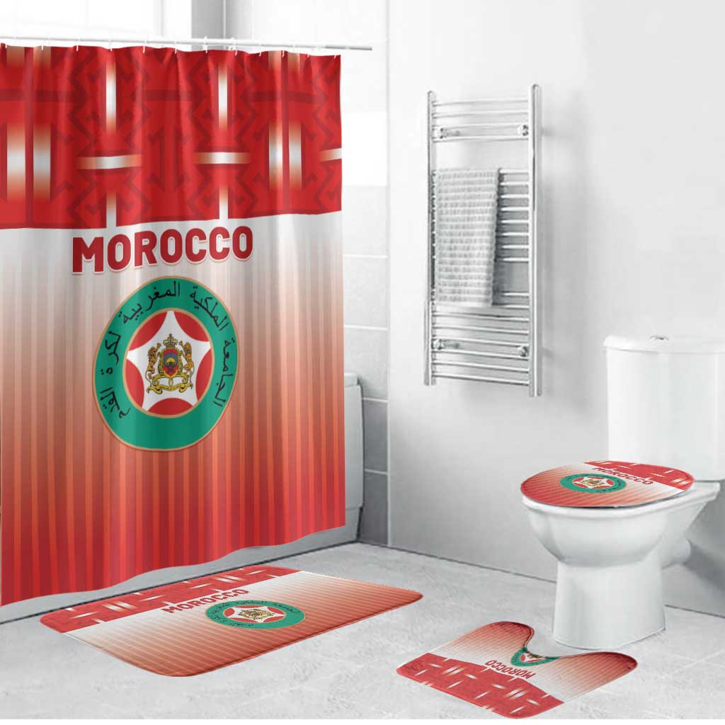 Morocco Football Bathroom Set 1994 Retro Red Version - African Pride