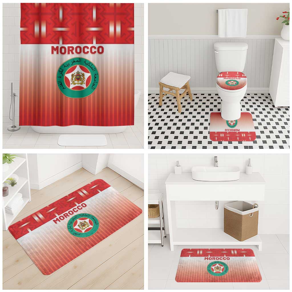 Morocco Football Bathroom Set 1994 Retro Red Version - African Pride