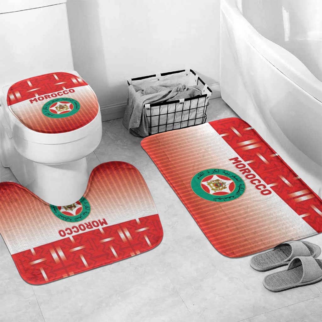 Morocco Football Bathroom Set 1994 Retro Red Version - African Pride