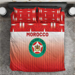 Morocco Football Bedding Set 1994 Retro Red Version - African Pride